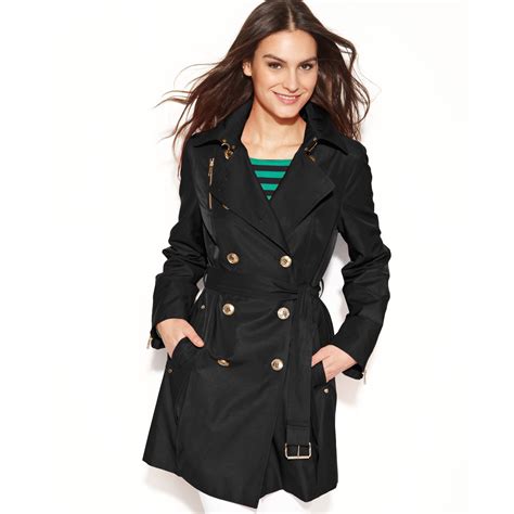 trench donna michael kors|michael kors jackets for women.